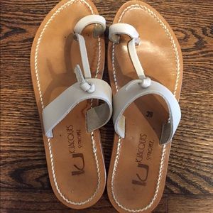K Jacques size 39 sandals off-white